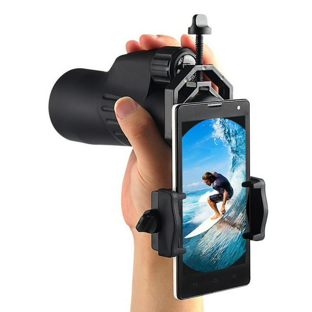 Ærlighed Sophie melodisk Cellphone Telescope Adapter Mount, Universal Phone Scope Mount, Work with  for Spotting Scope, Telescope, Microscope, Monocular, Binocular, for iPhone,  Samsung, HTC, LG and More - Walmart.com