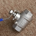 thumbnail image 3 of 1/4" 3/8" 1/2" 3/4" 1" 1-1/4" 1-1/2" 2 inch NPT Female Thread Full Port Ball Valve Stainless Steel 304 Ball Valve with Handle, 3 of 4