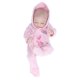 thumbnail image 3 of 10-inch Reborn Dolls soft silicone delicate facial details washable lifelike baby doll toy with pajamas pink, 3 of 5