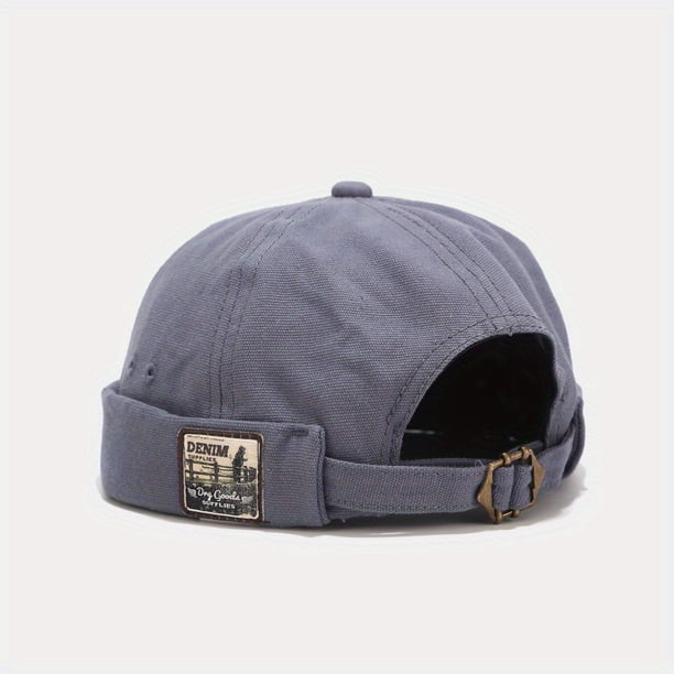 Vintage Docker Cap Brimless Hat Breathable Beanie Hats Cotton Retro Adjustable Sailor Cap Men's Hip Hop Hat