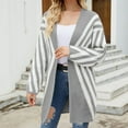 thumbnail image 1 of Tenues d'Automne Mignonnes pour Femmes, Cardigan en Tricot à Manches Imprimées Décontracté, Manteau Chandail, Cardigans pour Femmes en Liquidation, 1 of 7