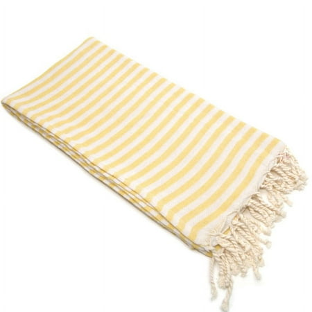 Linum Home 100% Turkish Cotton Fun in the Sun Striped Pestemal Beach Towel