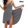 thumbnail image 1 of Plus Size Women Bath Robes Towel Striped Dress Beach Cover Up Spa Skirts, 1 of 7