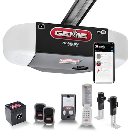 

2023 Genie 7155-TKV Smart Garage Door Opener StealthDrive Connect - Ultra Quiet opener WiFi Battery Backup - Works with Alexa & Google Home