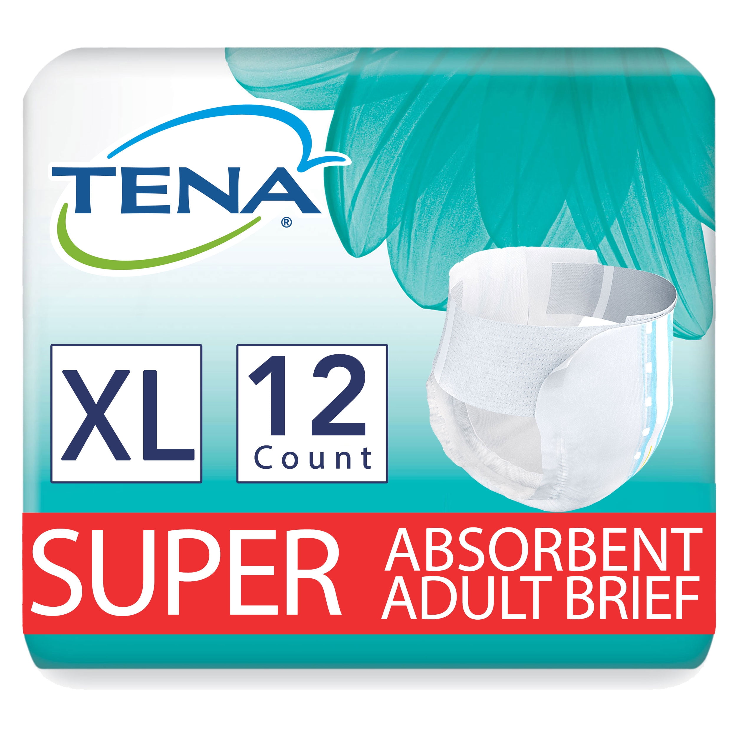 Tena Incontinence Briefs Uni Sex Super Absorbency Xlarge 12 Ct | Free ...