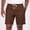 #Brown, variant on DPTALR Men's Casual Quick Dry Shorts Elastic Waist Drawstring Summer Shorts with Leather Label,Army Green,Big Men's,Tall Men's L,Young Men's Short