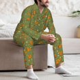 thumbnail image 7 of Naloa Squirrel And Nuts Men’s Pajamas Set - Long Sleeve Button Down Sleep Shirt and Pajama Bottoms Sleepwear Set-Medium, 7 of 7