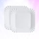 thumbnail image 3 of BRIGHTFUFU Platos de papel desechables de 100 piezas Plato de vajilla de almacenamiento cuadrado para pasteles Postres Frutas Bocadillos (blanco), 3 of 7