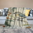thumbnail image 2 of Creowell Bird Branch Leaves Print Throw Blanket Excellent Hand Feel for Kids and Adults All Seasons Gifts 40x50in, 2 of 6