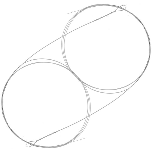 Raindrops Reusable Dulcimer String Replacements Steel Silver 2Pcs for Daily Use