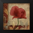 thumbnail image 2 of Grey, Jace 12x12 Black Modern Framed Museum Art Print Titled - Poppies Patch, 2 of 5