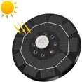 thumbnail image 1 of Fuentes solares para baño de pájaros de 3,5 W con luces de colores, panel de cristal, batería de 3000 mAh, bombas de agua para colibríes con 6 modos de pulverización, 1 of 5