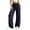 Navy, variant on Olyvenn Women's High Waist Straight Leg Sweatpants, Elastic Drawstring Waist, All-Match Casual Trousers for Daily Wear Dark Gray M