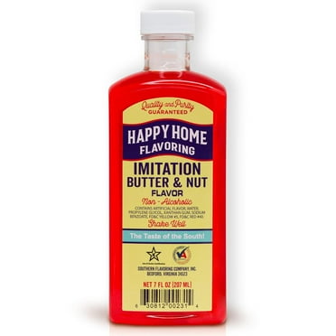 Happy Home Imitation Butter & Nut Flavoring, Certified Kosher, 7 oz.