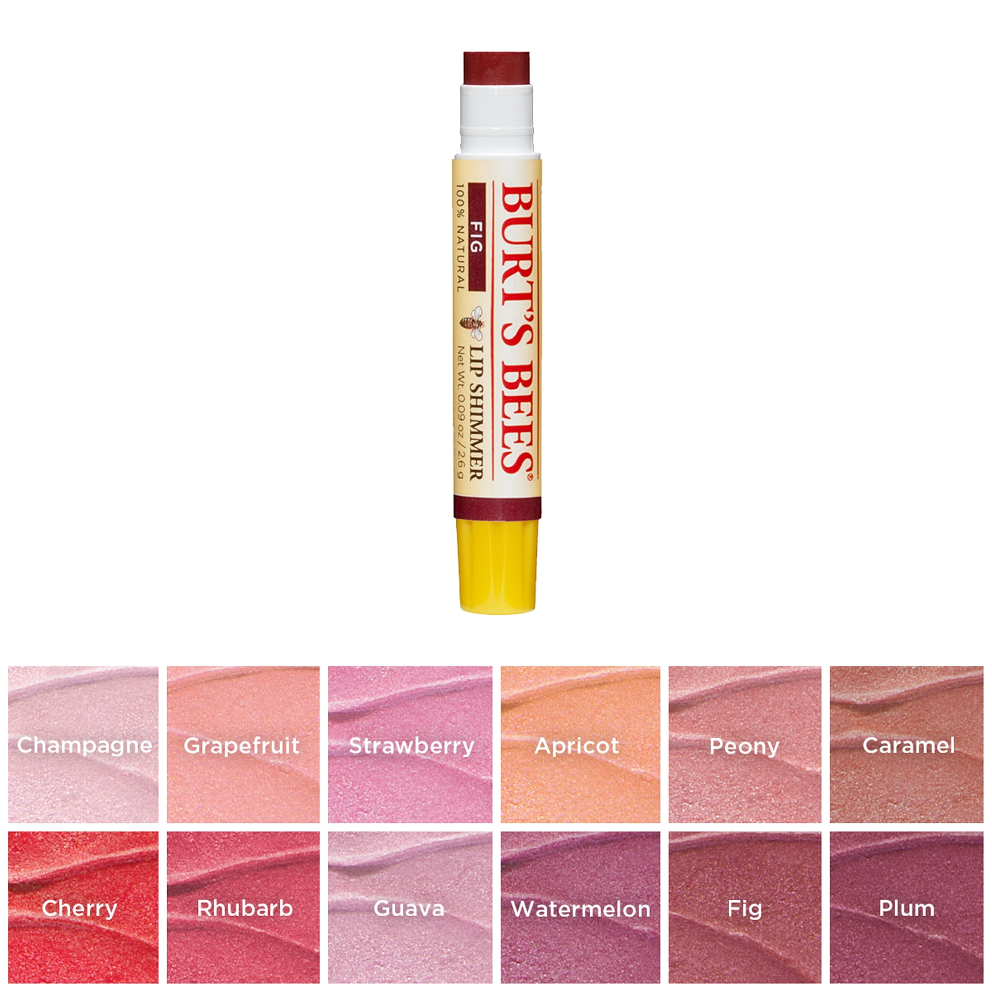 Burt's Bees 100% Natural Moisturizing Lip Shimmer, Fig, 0.9 Oz.