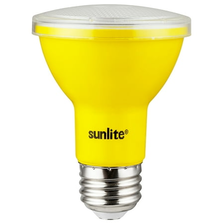 

Sunlite 81466 LED PAR20 Colored Recessed Bug Light Bulb 3 Watt (50w Equivalent) Medium (E26) Base Floodlight ETL Listed Yellow 1 pack
