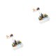 thumbnail image 1 of Bewildely Christmas Village Scene Musical LED Light  Ornament Rotating 2piezas santa y venado, 1 of 1
