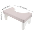 thumbnail image 2 of OUNONA Shower Potty Stool Stool PP Grey 1Pcs Non-slip Simple Structure For Office Use, 2 of 8