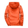 thumbnail image 5 of Dwelliawo Men's Jackets Windbreaker Running Waterproof Softshell Jackets Casual Cycling Outdoor Jacket Lightweight Rain Zip Up Coat with Pocket Clearance Saffron L, 5 of 7