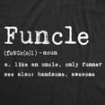 thumbnail image 2 of Mens Funcle Definition T shirt Funny Graphic Uncle Family Tee Novelty Print Graphic Tees, 2 of 7