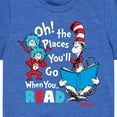 thumbnail image 3 of Dr. Seuss - Oh! Places You'll Go When You Read - Youth Short Sleeve Graphic T-Shirt, 3 of 6