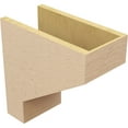 thumbnail image 5 of 8"W x 16"D x 16"H Classic Clemmons Rough Cedar Woodgrain TimberThane Corbel, Primed Tan, 5 of 6