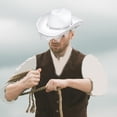 thumbnail image 2 of Sombrero de vaquero con borlas y diamantes de imitación Fernando Blanco, 2 of 8