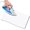 White, variant on , 1pc Thermoadhesive Cotton Repair Patch, 18"x4.5", Lightweight and Resistant, White