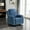Light Bule, variant on Brown Fabric Recliner Sofa Luxurious Seating with Fabric Finish, Ergonomic Design, and Adjustable Backrest, Compact Reclining Sofa for Small Spaces/RVs, Home Theaters, Houses, and Offices.