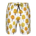 thumbnail image 4 of Kdxio Qutumn Tree Pattern Mens Casual Shorts - Drawstring Summer Beach Sports Shorts for Men, 4 of 9