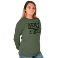 thumbnail image 3 of US Army Girl Military Star Logo Women's Long Sleeve T Shirt Brisco Brands 2X, 3 of 4