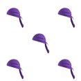 thumbnail image 1 of Eigraketly Sombrero Gorras Pañuelo Pañuelo Envoltura para la cabeza Capucha de color sólido Ciclismo púrpura violeta 5Conjunto, 1 of 6