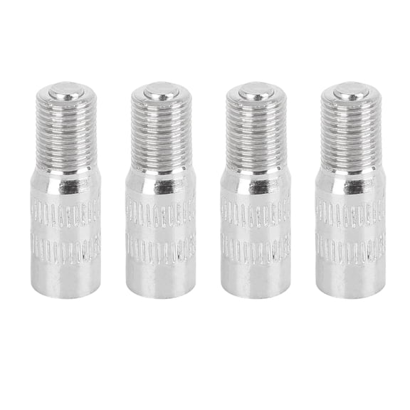 REGALWOVEN 4pcs 25mm Chrome Tyre Wheel Valve Stem Cap Extension Extender Silver Tone for Car Truck