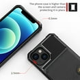 thumbnail image 5 of Feishell for iPhone 13 Wallet Case, with ID&Credit Card Holder Slots Pockets Wallet Back Cover Stand Flip Folio Leather Magnetic Absorption Cover For Apple iPhone 13 6.1", Black, 5 of 7