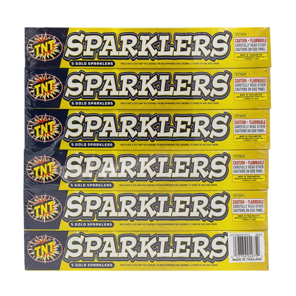#10 Sparklers, TNT Fireworks, Gold Sparklers, Any Occasion
