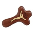 thumbnail image 3 of Wood Cross Pendant, Catholic Necklace Pendant Compact  for Men for Jewelry Making, 3 of 7