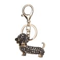 thumbnail image 1 of OUSITAID Metal Rhinestone Sausage Dog Keychain Cartoon Animal Dachshund Puppy Key Ring Shoulder Bag Key Chain, 1 of 4