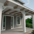 thumbnail image 7 of Ekena Millwork 3 1/2"W x 16"D x 16"H Funston Traditional Rough Cedar Woodgrain TimberThane Bracket, Primed Tan, 7 of 7