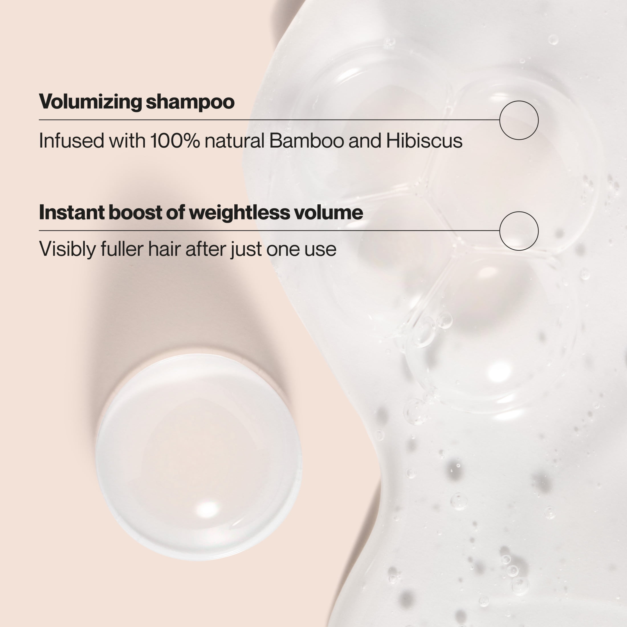 Suave Bamboo & Hibiscus Volumizing Shampoo, for Fine & Flat Hair, 28 fl oz with Pump