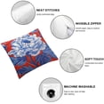 thumbnail image 4 of Acheng Thibaut Honshu Red and Blue Chinoiserie Floral Decorative Pillow Cover Dot Cushion Cover Vintage Farmhouse Accent Pillow Modern Home Decor Toss Pillow,2 Pcs White, 4 of 6