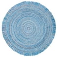thumbnail image 2 of SAFAVIEH Braided Brittania Solid Polyester Reversible Area Rug, Blue, 4' x 4' Round, 2 of 7