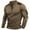 Brown, variant on Sweatshirts For Man Fall Long Sleeve Half Zip Fleece Lined Jacket Breathable Stretch Athletic Pullovers