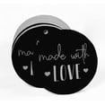 thumbnail image 2 of Inkdotpot Real Silver Foil Made With Love Text Tags Favor Hang Paper Tags 50 Pieces, 2 of 6