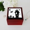 thumbnail image 4 of CafePress - Haunted Halloween - Keepsake Box, Finished Hardwood Jewelry Box, Velvet Lined Memento Box, 4 of 5