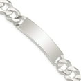 thumbnail image 2 of Sterling Silver Curb Link ID Bracelet QID202, 2 of 3
