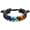 Black - Lava Rock Stone Bracelet, variant on Bead Chakra Bracelet 7 Chakras Healing Crystals Bracelet Yoga Stone Beads Bracelets Meditation Relax Anxiety Bangle for Womens Mens
