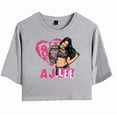 thumbnail image 3 of AJ Lee Merch Love Bites Pic T-Shirt For Women&Girls Midriff Short Sleeve Summer Clothing Vest Tee, 3 of 5