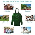 thumbnail image 5 of KLL Unisex Kids Boys Girls Hooded Pocket Pullover Hoodies-Green Sparkling, 5 of 5