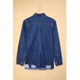 thumbnail image 4 of POGLIP Veste en Denim Déchirée pour Femmes, 4 of 6