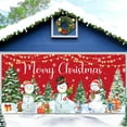 thumbnail image 2 of 13X6ft Christmas Garage Door Backdrop Snowmen Christmas Trees Gifts Door Cover Garage Banner Xmas Party Background Decoration for Outdoor Indoor Home Holiday Party Wall Decoration, 2 of 5